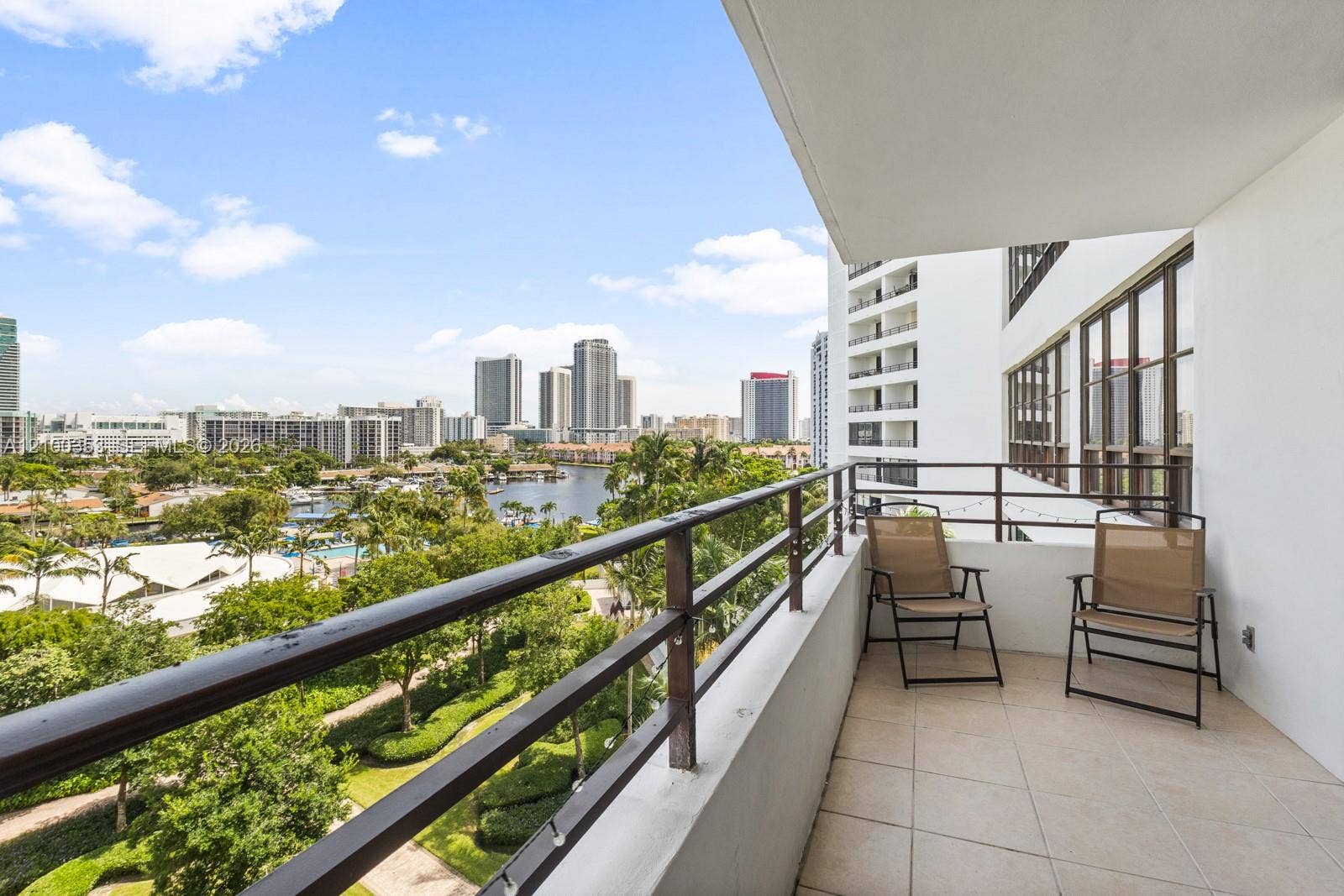 600 Three Islands Boulevard, #612, Hallandale Beach, FL 33009 Private balcony
