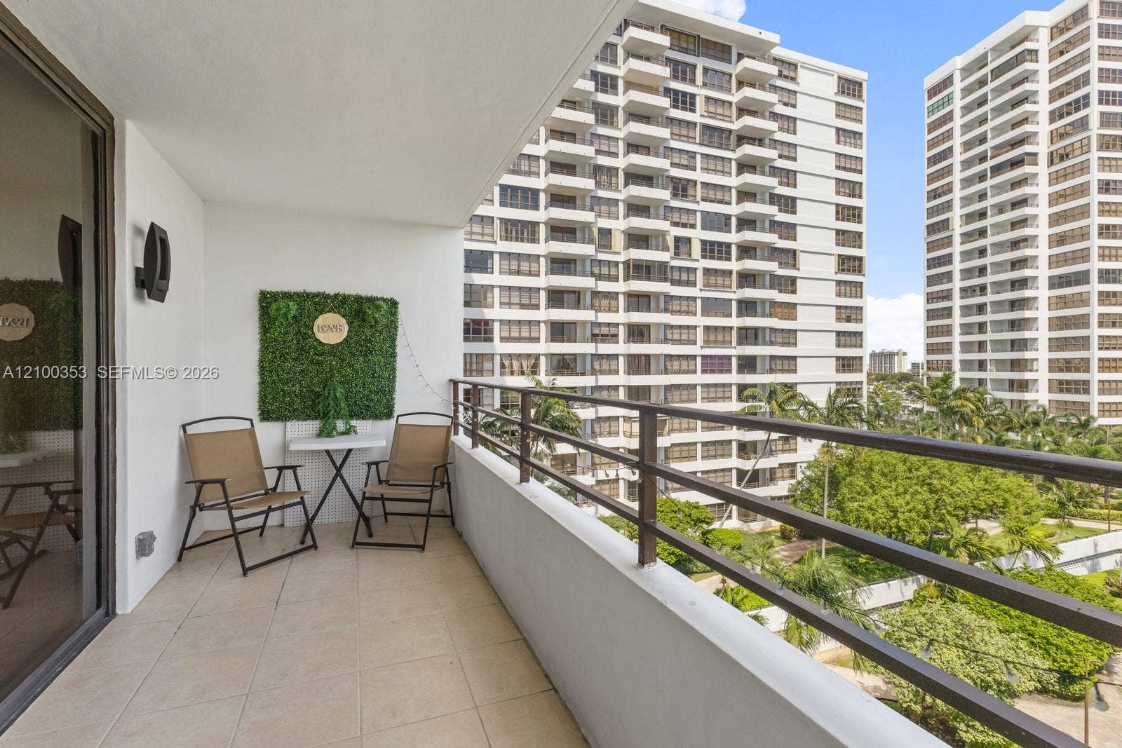600 Three Islands Boulevard, #612, Hallandale Beach, FL 33009 Private balcony