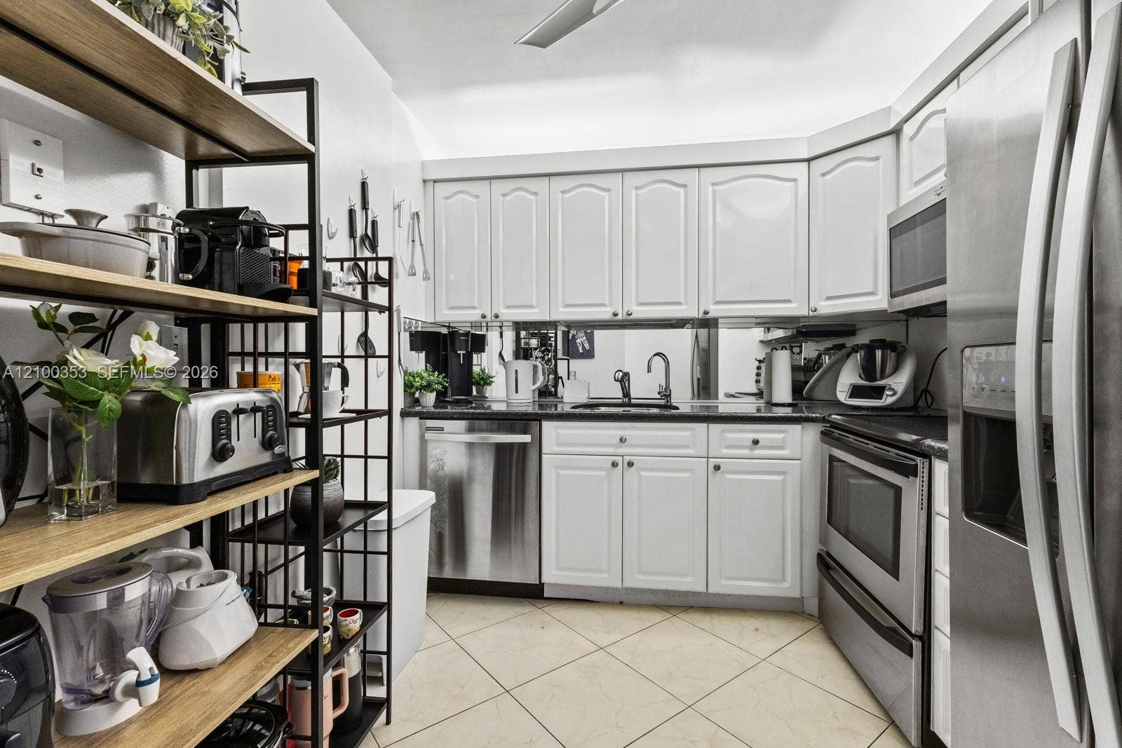 600 Three Islands Boulevard, #612, Hallandale Beach, FL 33009 Kitchen with stainless steel appliances