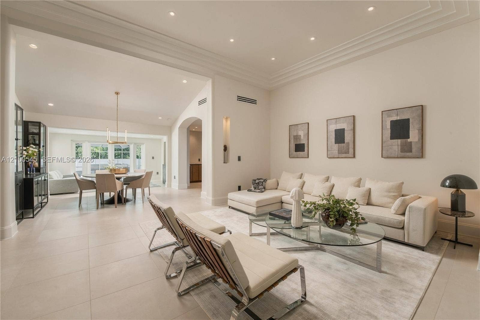 1042 NE 95th Street, Miami Shores, FL 33138 Refined Living Room