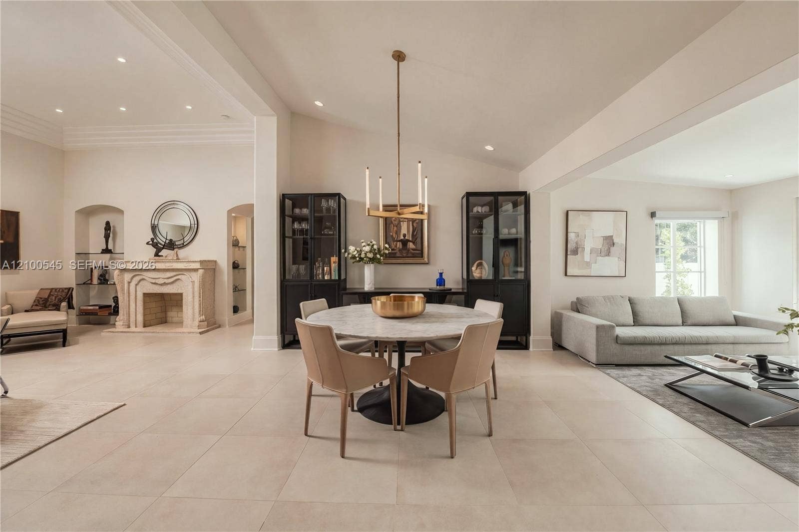 1042 NE 95th Street, Miami Shores, FL 33138 Sophisticated Living and Dining Spaces