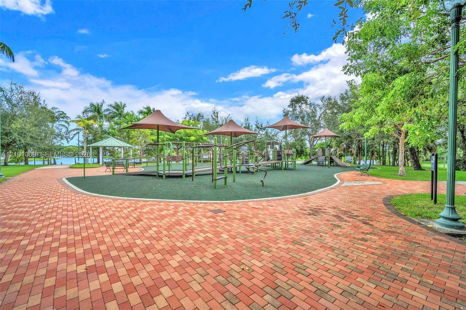 Peace Mound Park in the entrance to the community
