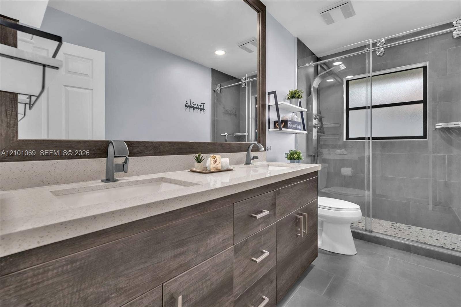 Renovated guest bathroom