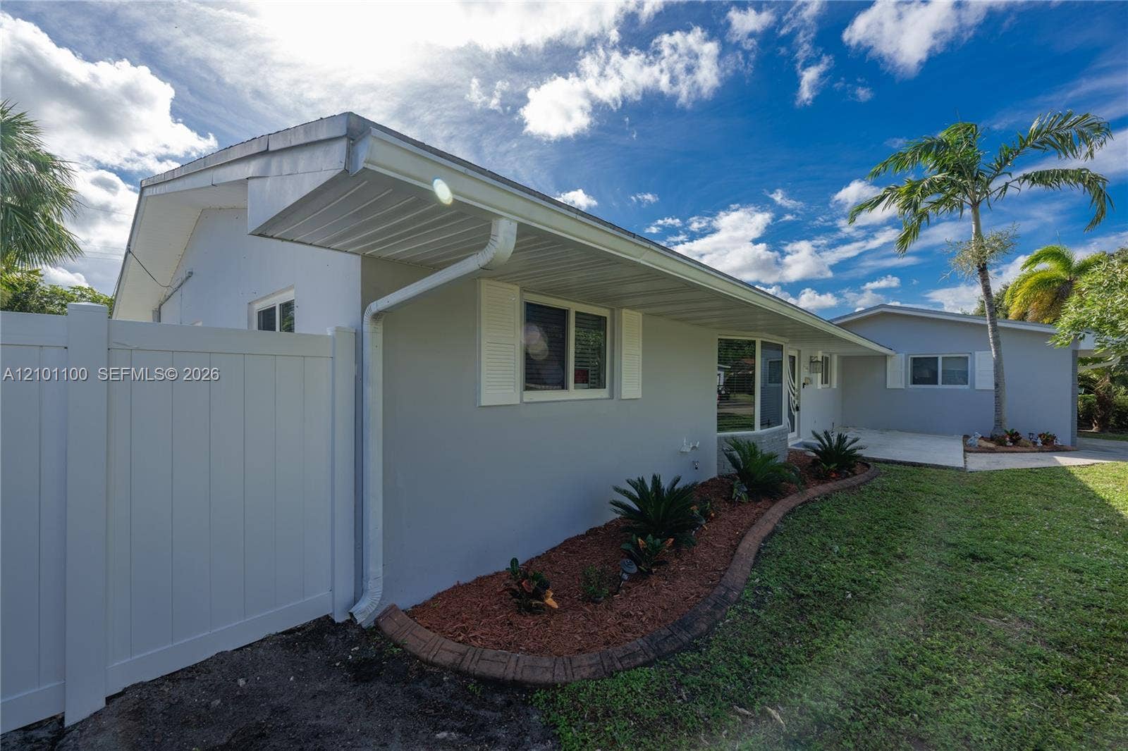 5316 Buchanan Street, #0, Hollywood, Hollywood, FL 33021 Facade of the house featuring brand new Brand new Fence