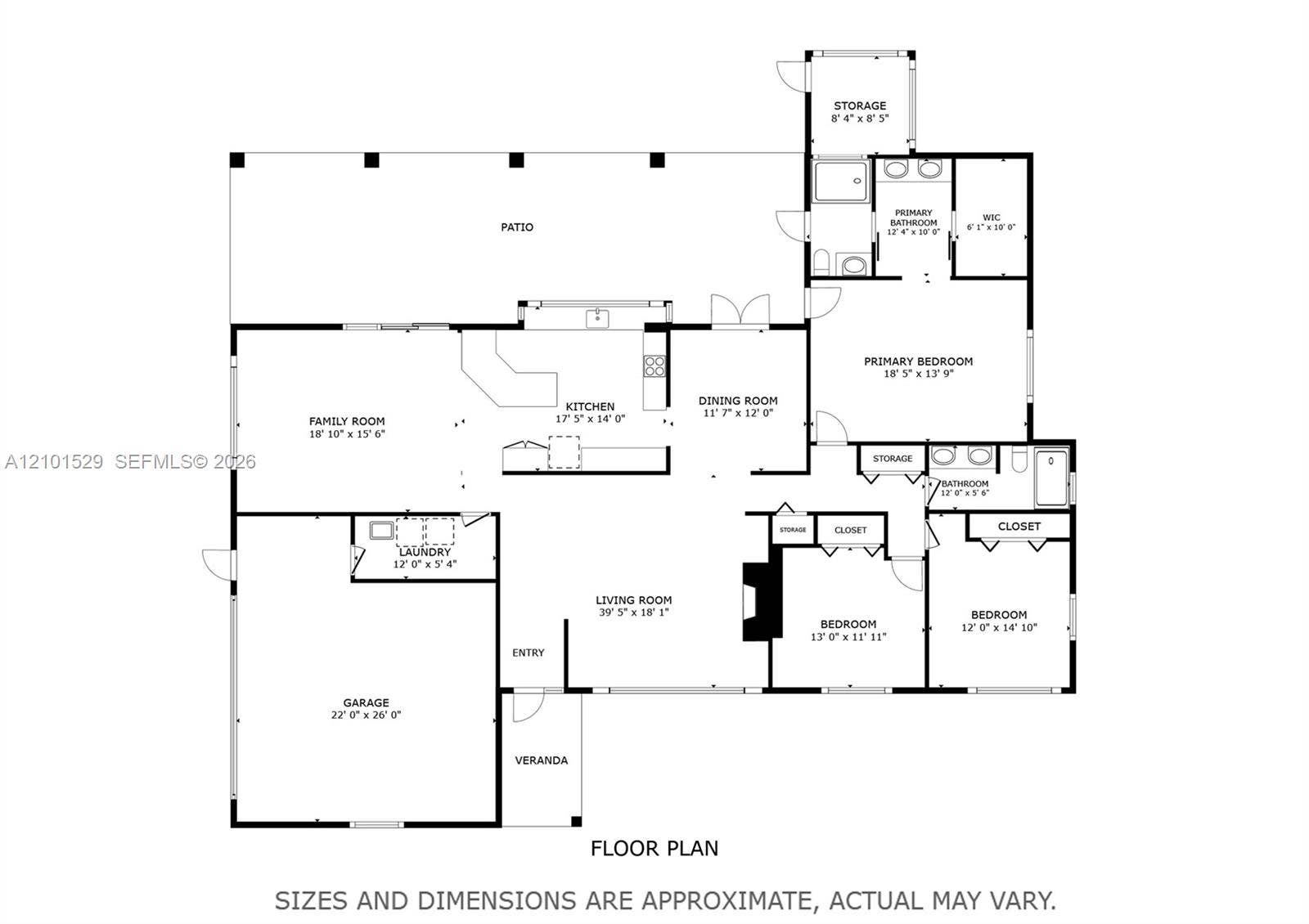 16761 SW 278th Street, Homestead, FL 33031 Floor plan