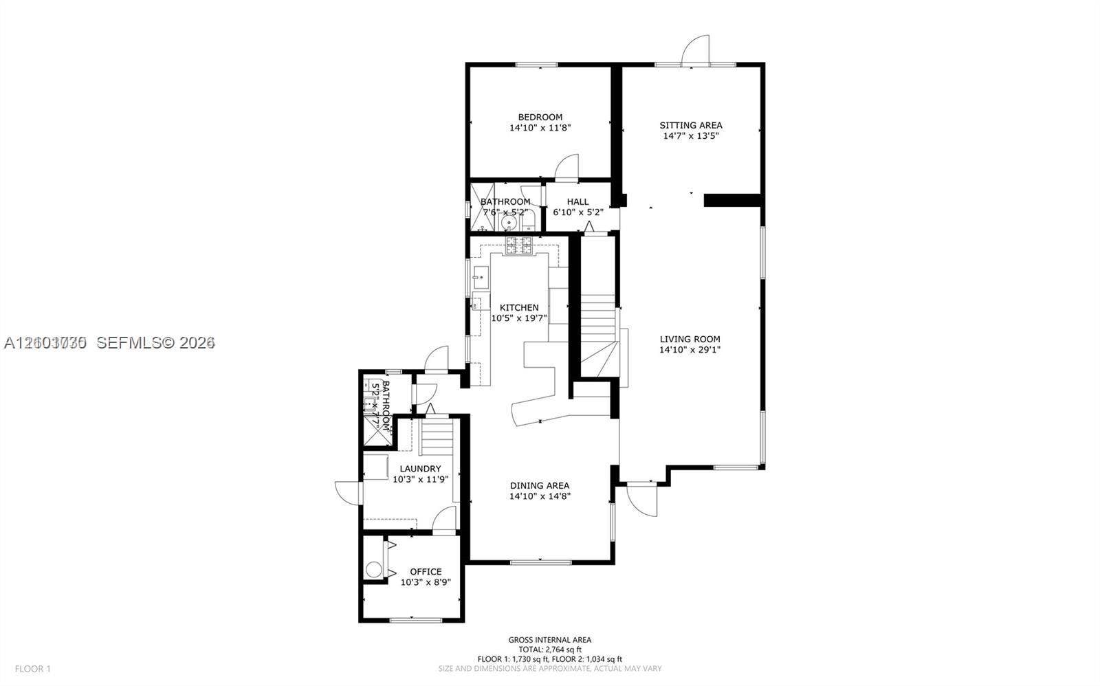 435 W 51st Street, Miami Beach, FL 33140 Floor plan