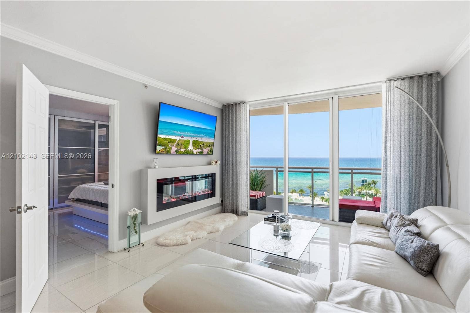 3001 S Ocean Drive, #1023, Hollywood, FL 33019 Decorative Fireplace