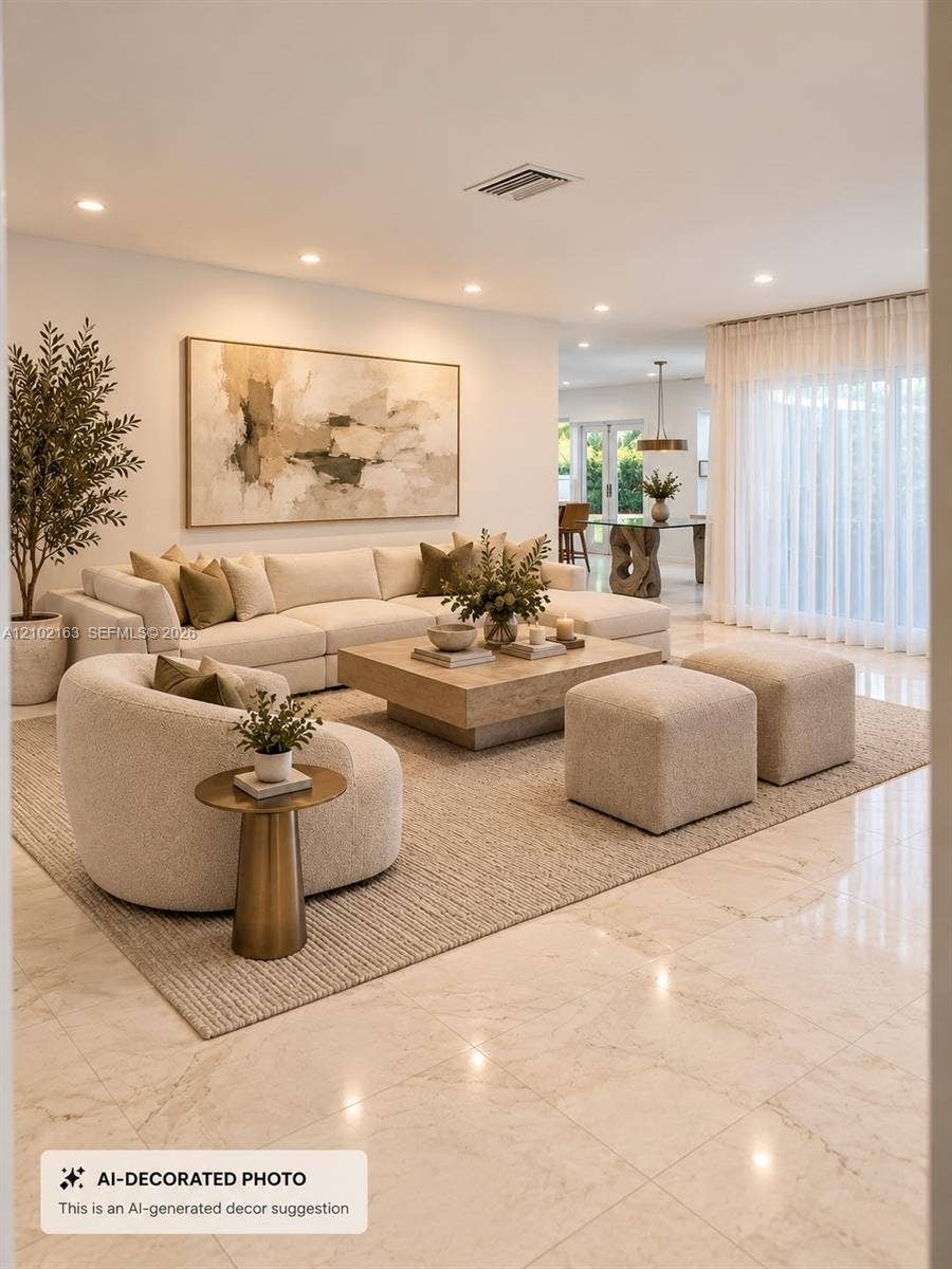 7425 SW 128th Street, Pinecrest, Pinecrest, FL 33156 Decorated by AI