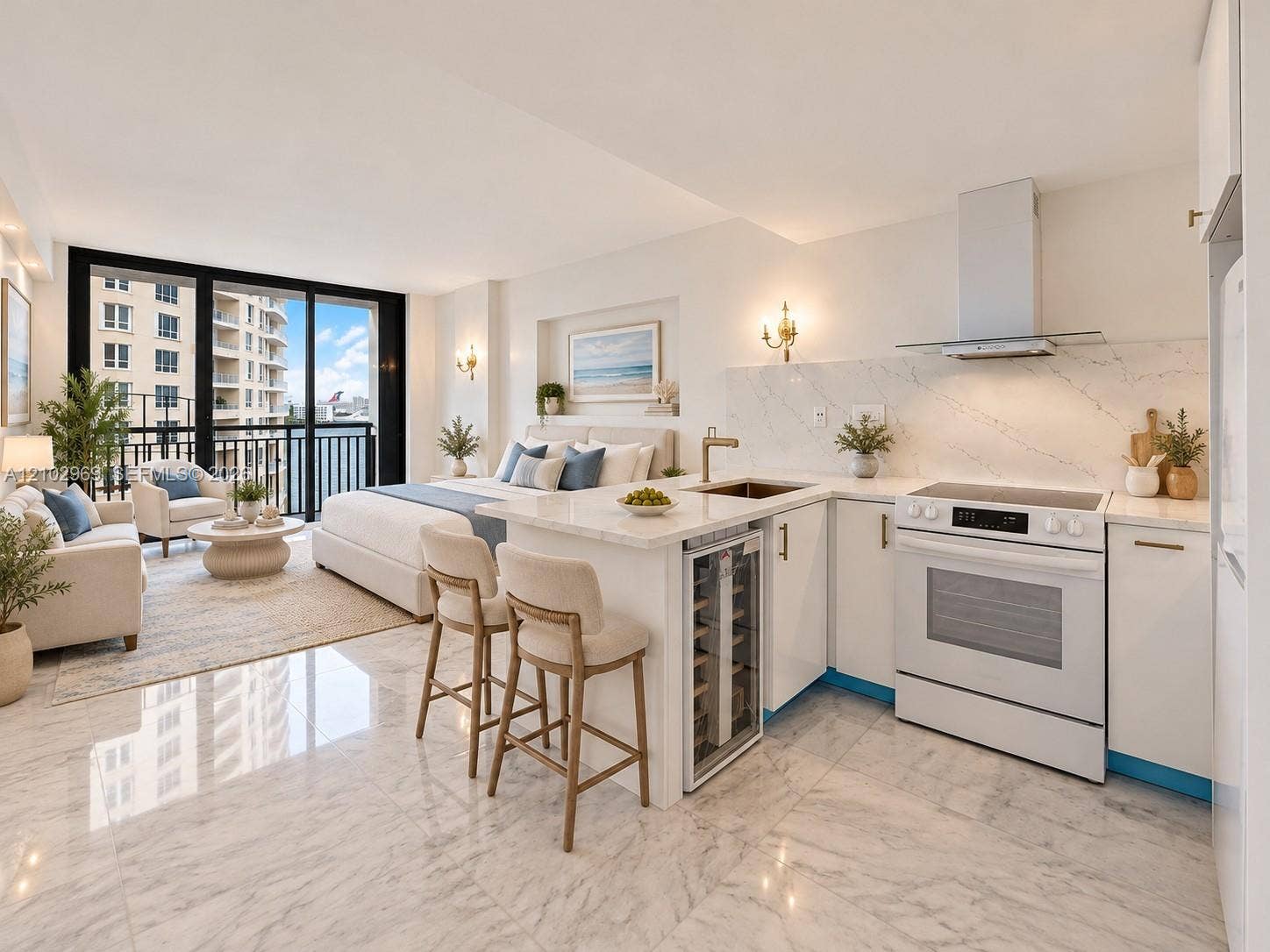 540 Brickell Key Drive, #928, Miami, FL 33131 Staged example