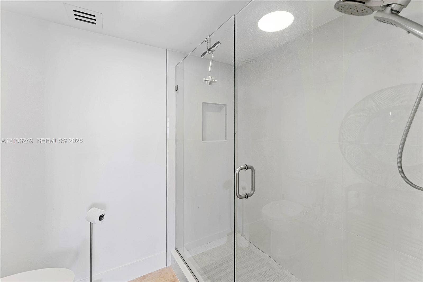 Updated with seamless shower doors