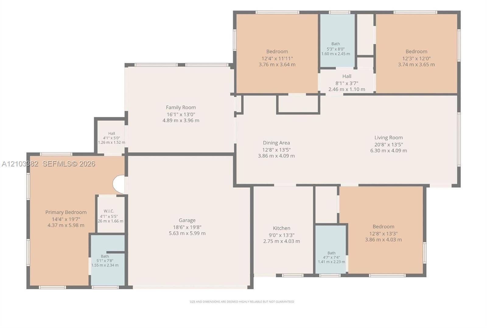 1545 Mantua Avenue, Coral Gables, Coral Gables, FL 33146 Floor plan showing split design and layout. House for rent in Coral Gables. House for rent listed by Realtor
