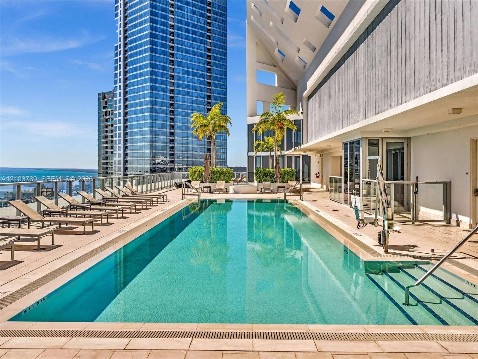 1300 Brickell Bay Drive, #3805, Miami, Miami, FL 33131 Roof top pool (heated)