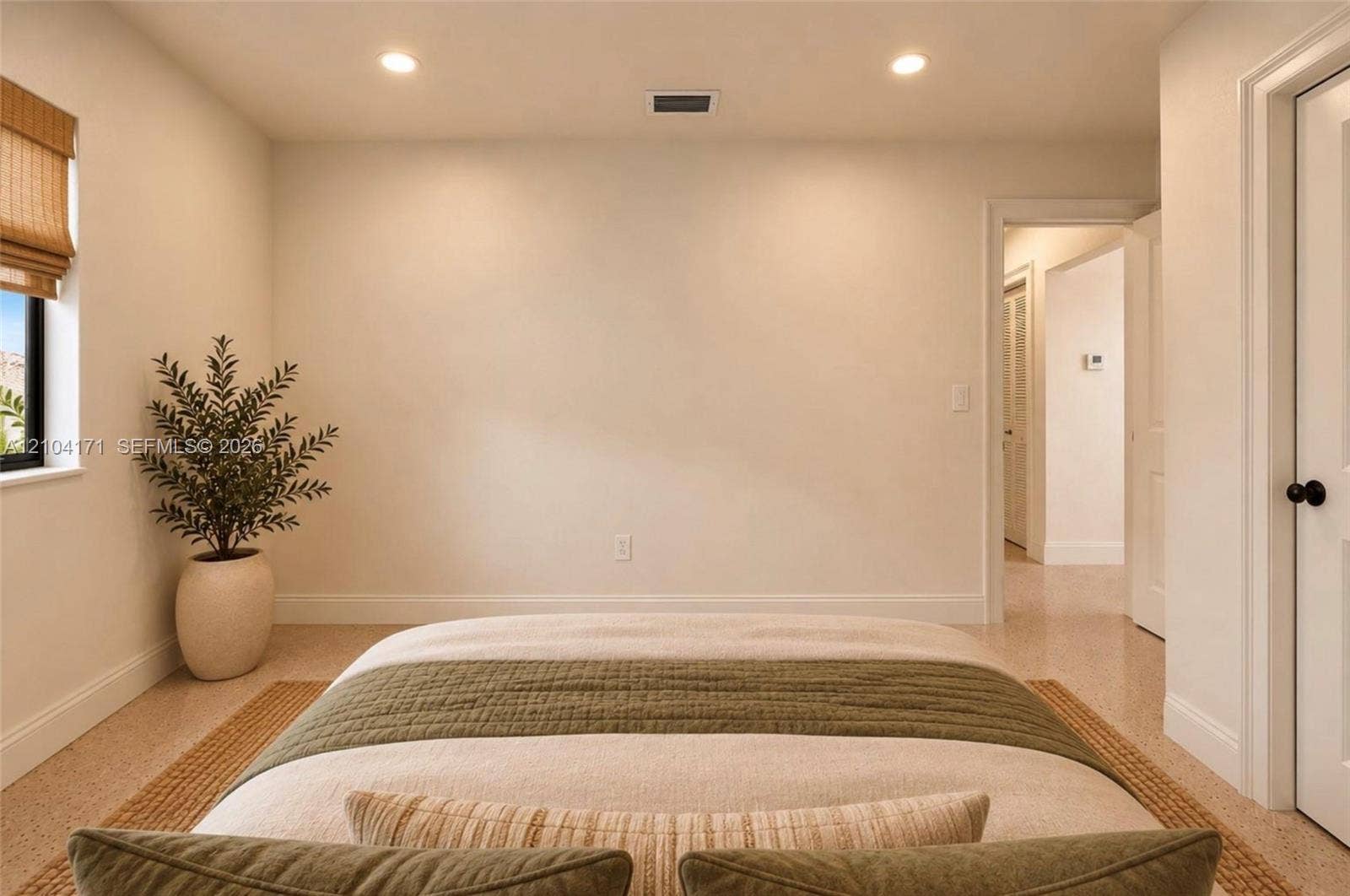 745 NW 32nd Avenue, Miami, FL 33125 Neutral-toned room featuring recessed lighting, smooth walls, and neutral-toned flooring