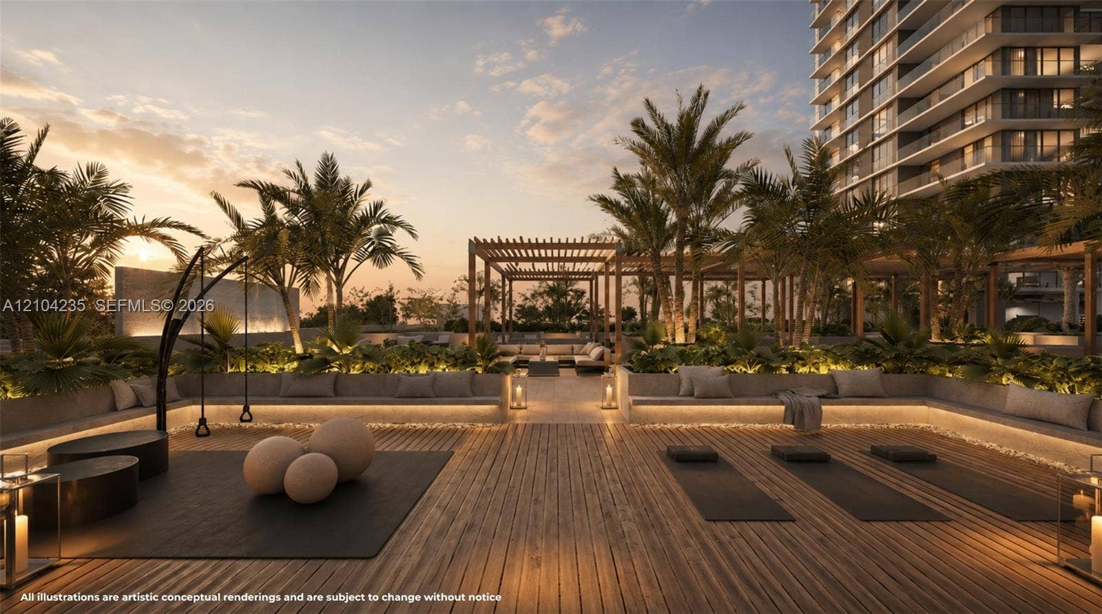 401 N Federal Highway, #1002, Hollywood, FL 33020 Outdoor Yoga Lawn