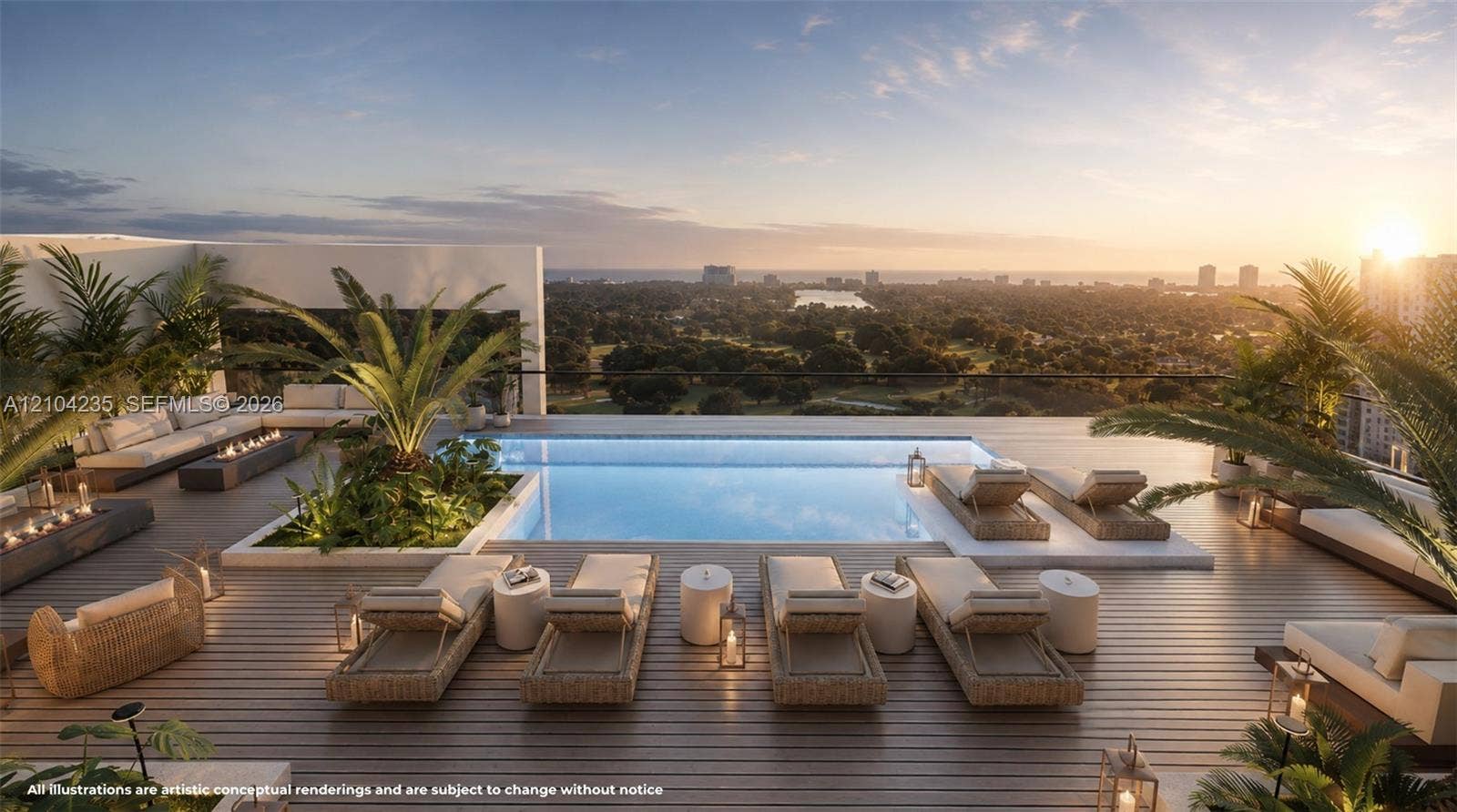 401 N Federal Highway, #1002, Hollywood, FL 33020 Rooftop Pool