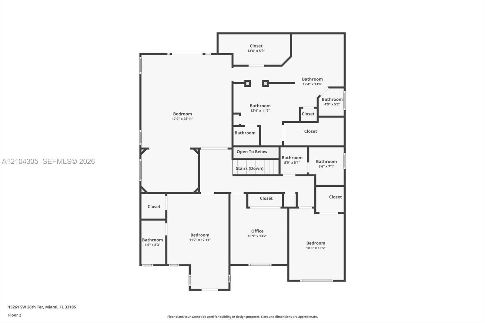 15261 SW 26th Terrace, Miami, FL 33185 Floor plan