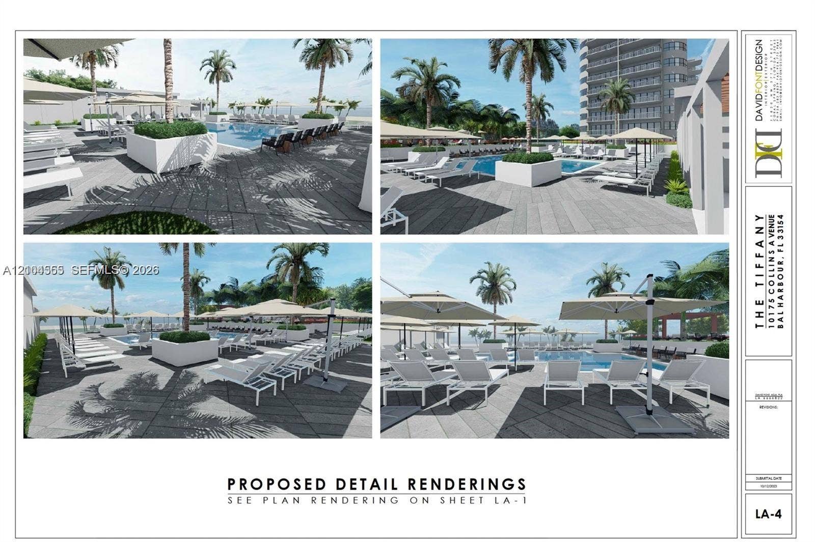 Rendering - pool deck under construction, expected to be completed winter 2027