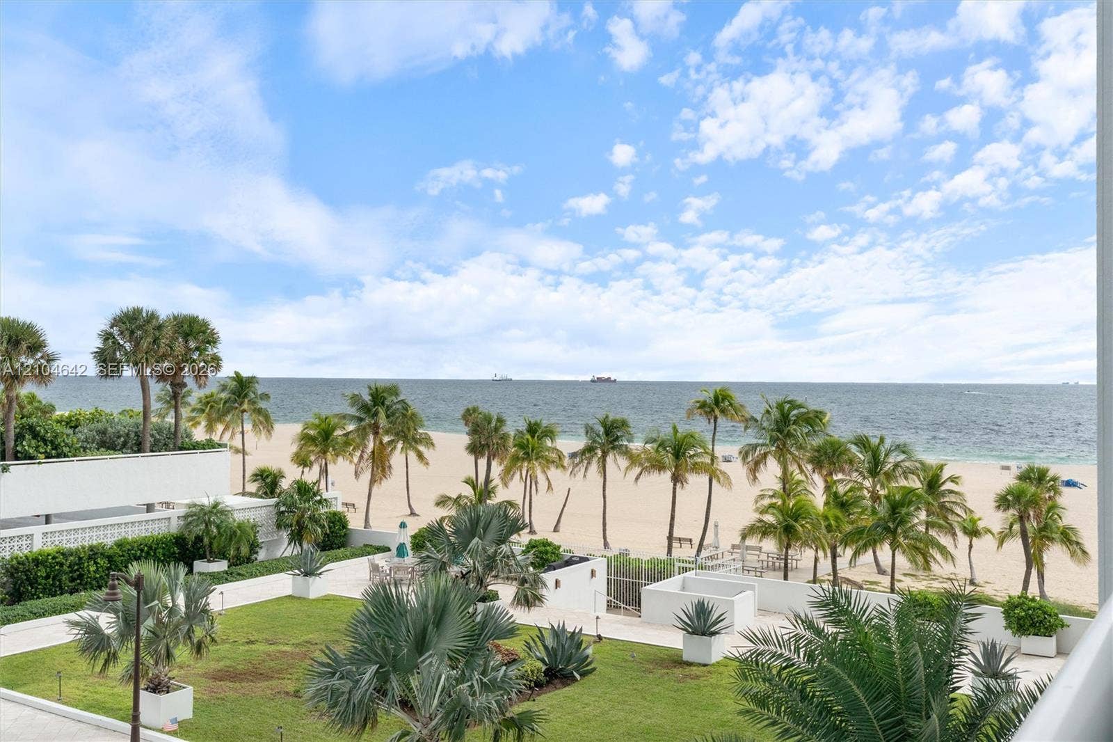 North view from bedrooms and balcony