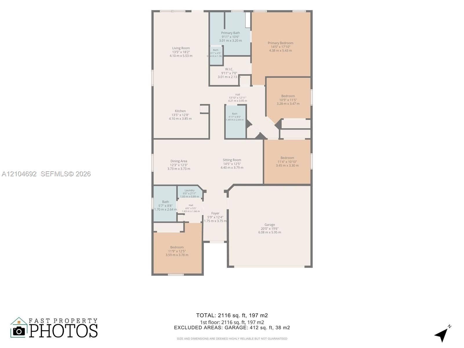 714 SE 37th Place, Homestead, FL 33033 Floor plan