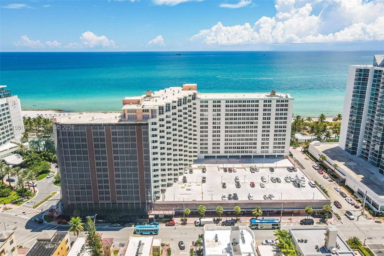 2899 Collins Avenue, #521, Miami Beach, FL 33140 Coastal-situated high-rise building with extensive window arrays