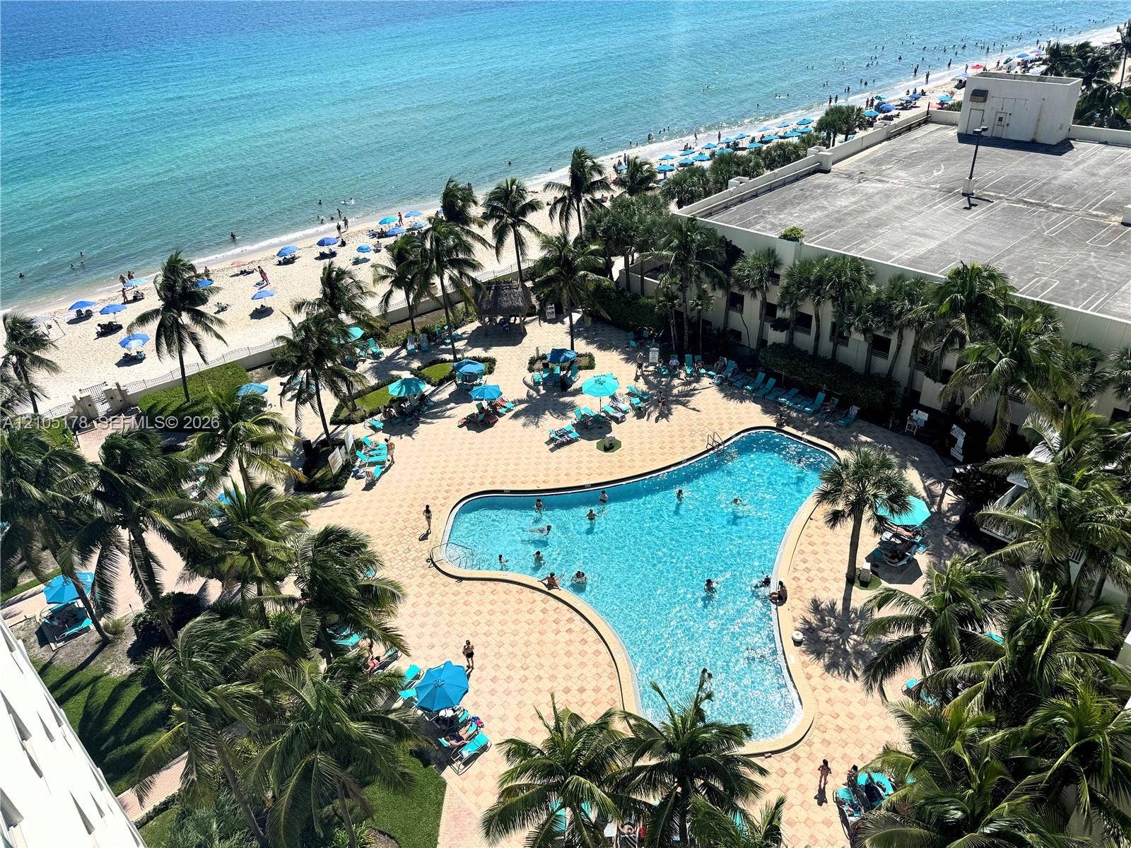 3801 S Ocean Drive, #10G, Hollywood, Hollywood, FL 33019 pool views