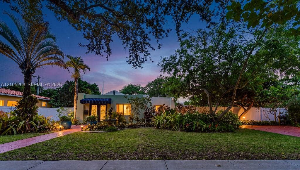 230 Miami Springs Avenue, Miami Springs, FL 33166 Lush landscaping with mature trees