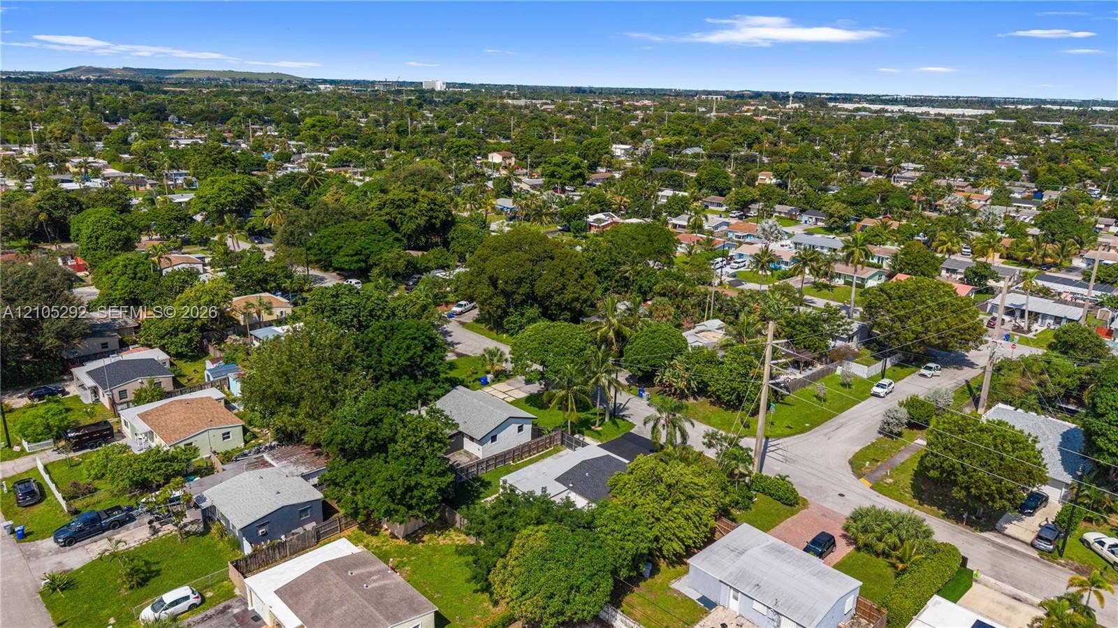 Residential community with mature tree canopy