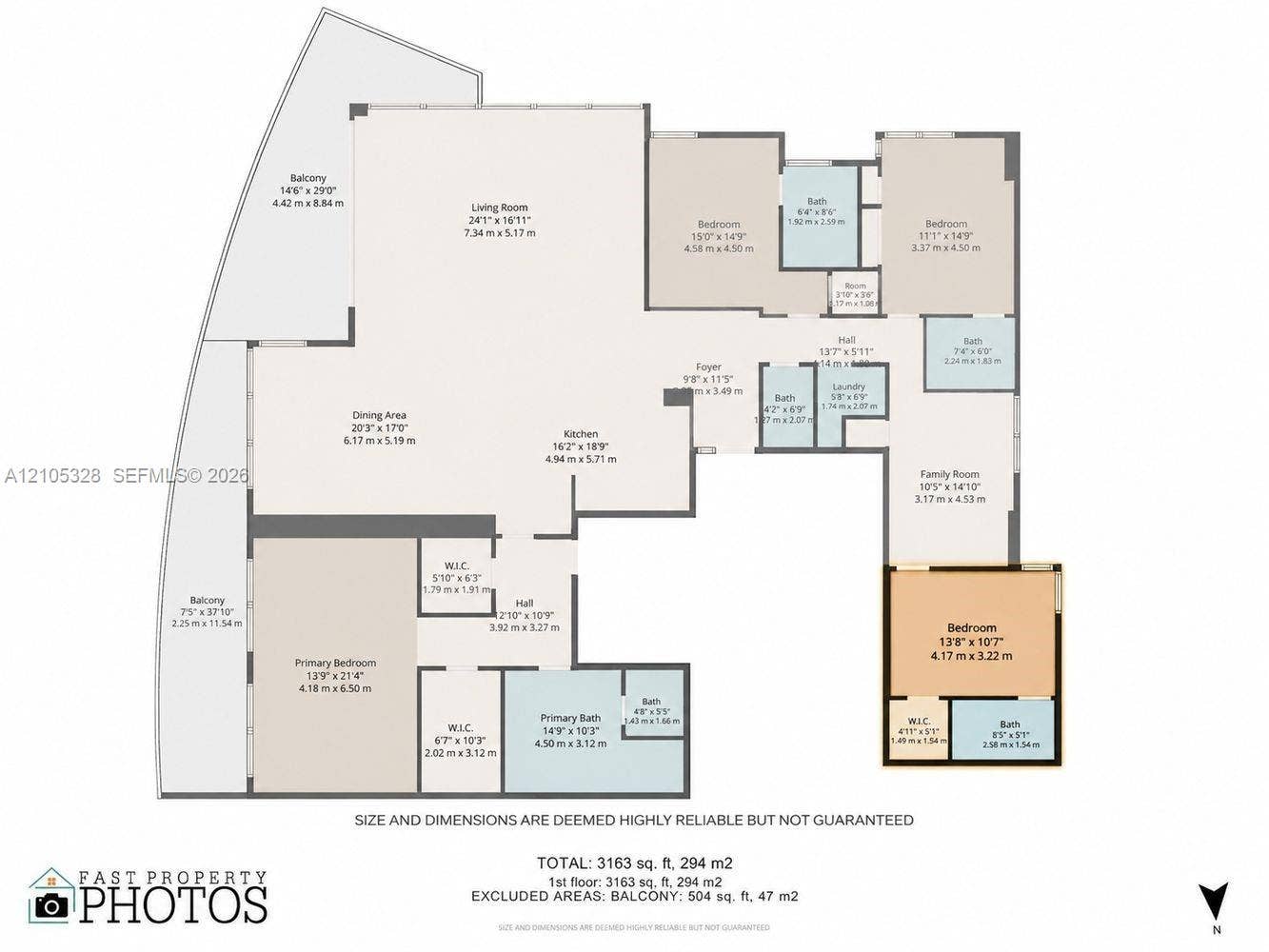 3951 S Ocean Drive, #1901, Hollywood, FL 33019 Floor plan