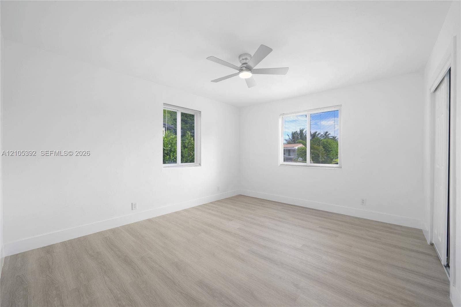 3197 Cleveland Street, Hollywood, FL 33021 Light wood-finish flooring with white walls