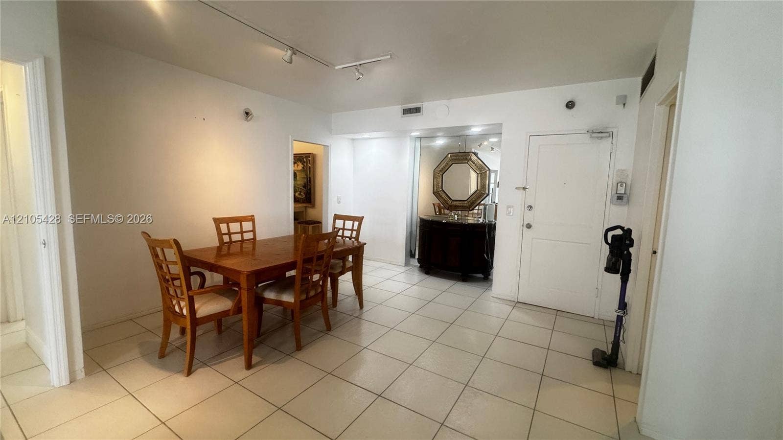 Tile flooring throughout