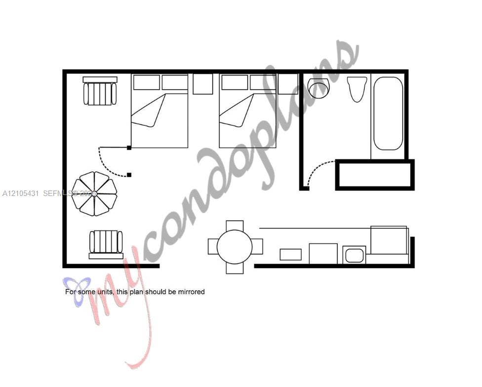 19201 Collins Avenue, #707, Sunny Isles Beach, FL 33160 Floor plan