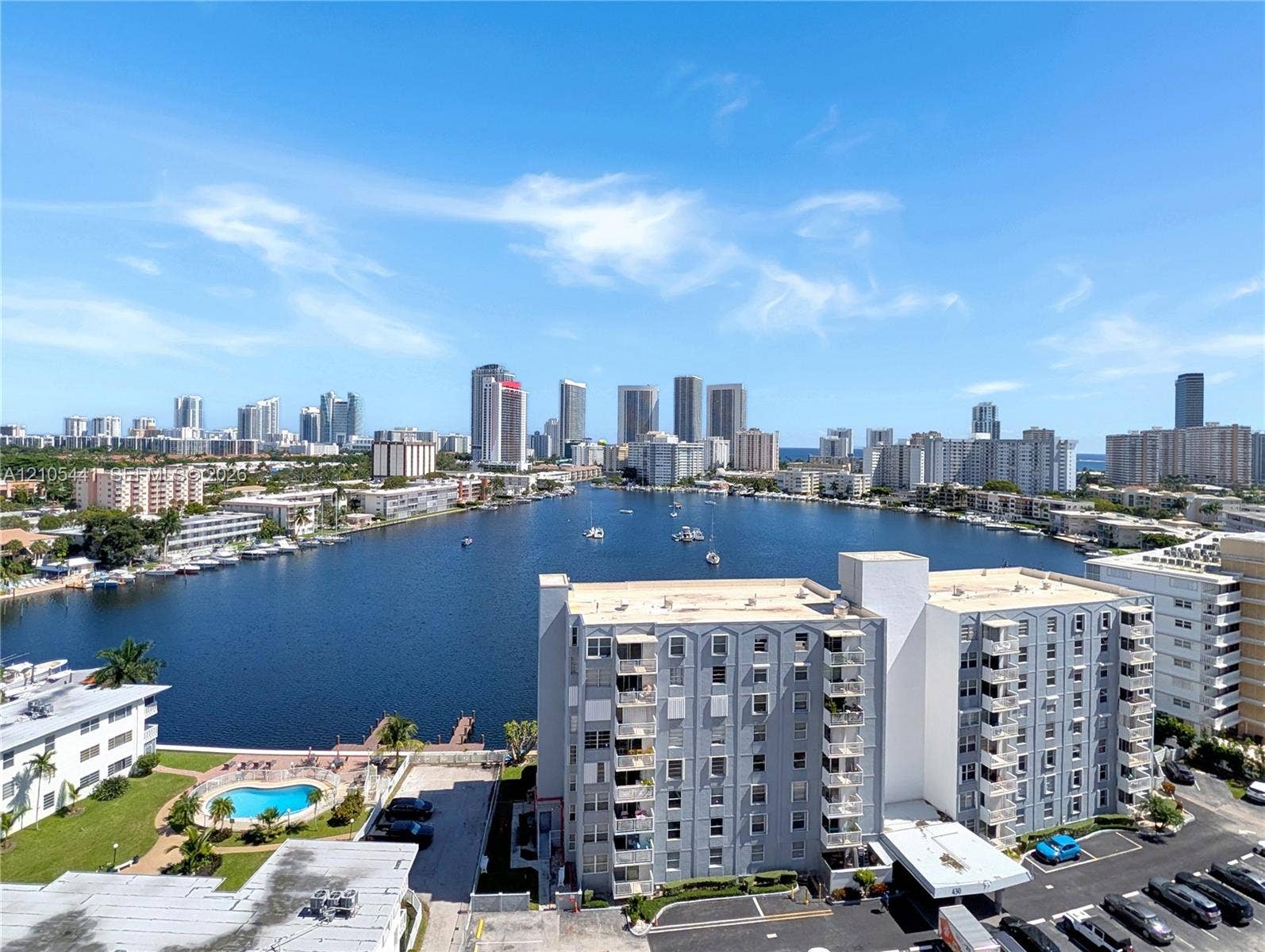 437 Golden Isles Drive, #15F, Hallandale Beach, FL 33009 Balcony View