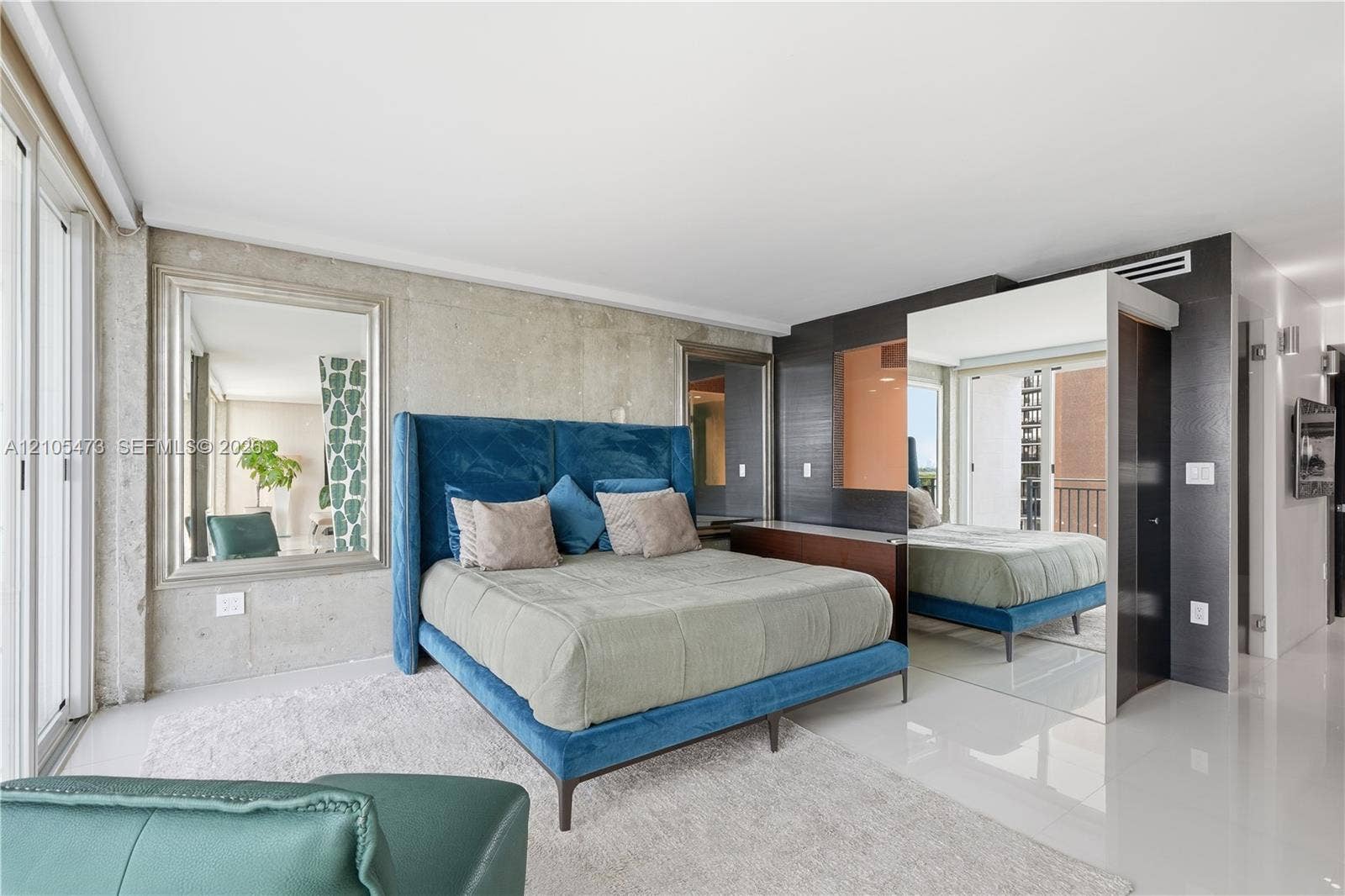 770 NE 69th Street, #6F, Miami, FL 33138 Floor-to-ceiling sliding glass doors