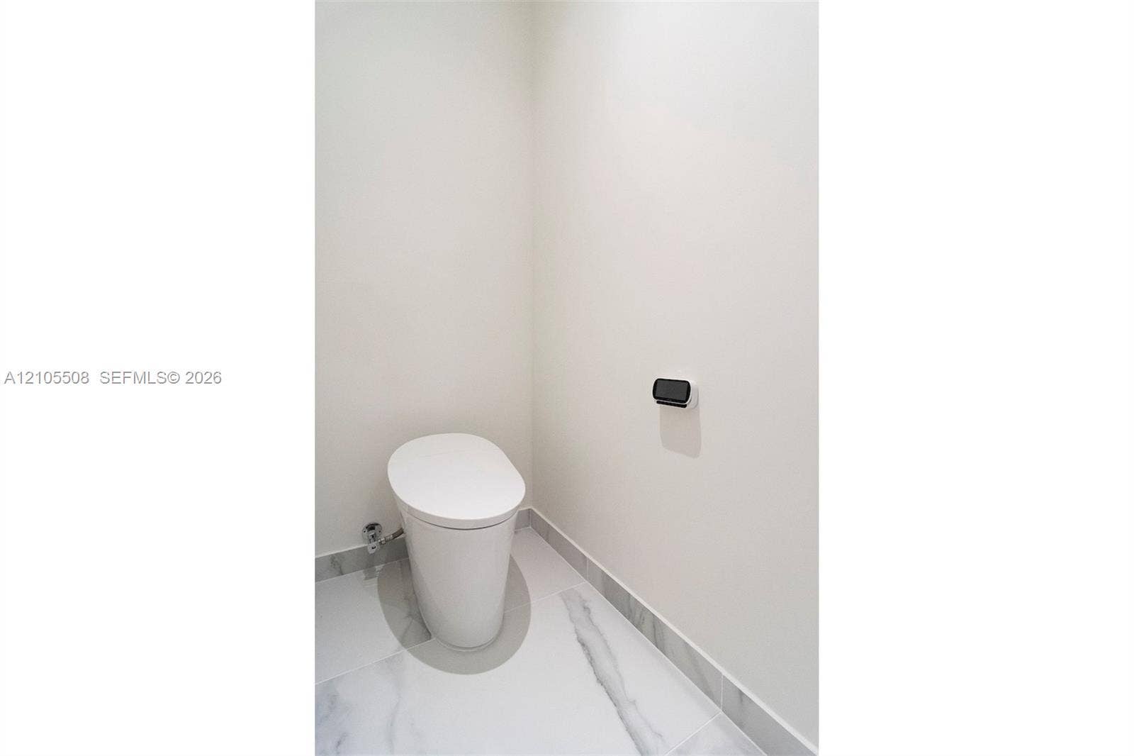 Modern toilet with a sleek, minimalist design