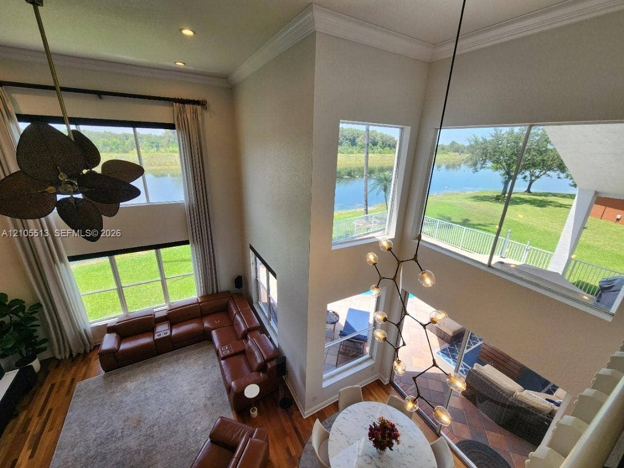View from Loft to Lake & Breakfast Area Below
