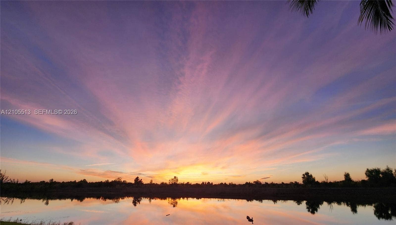 Spectacular Sunset Views seen nightly directly behind the home