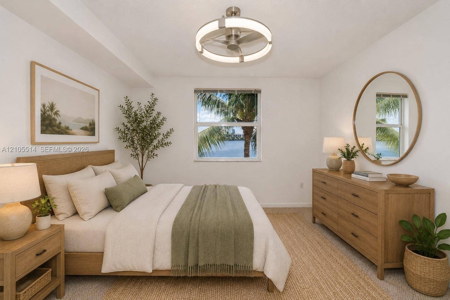 17100 N Bay Road, #1407, Sunny Isles Beach, Sunny Isles Beach, FL 33160 Virtually Staged 2nd Bedroom