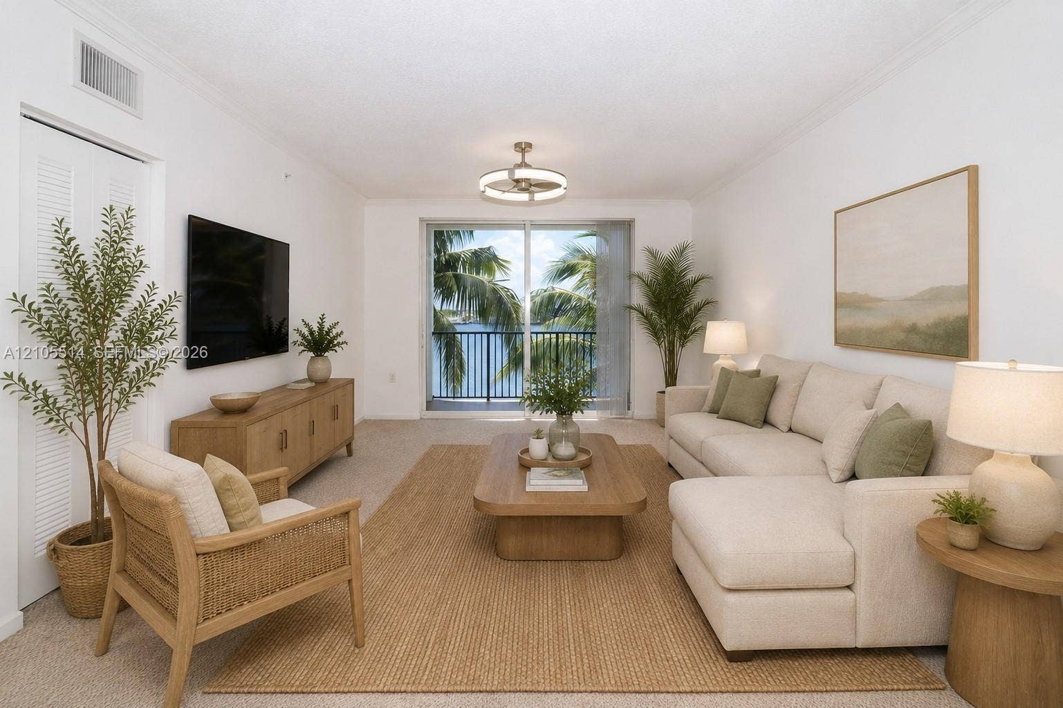 17100 N Bay Road, #1407, Sunny Isles Beach, Sunny Isles Beach, FL 33160 Virtually Staged