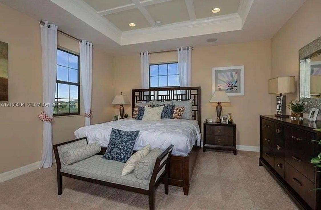 10197 Eagle Creek Center Boulevard, Orlando, FL 32832 Tray ceiling with recessed lighting and grid-pattern window panes