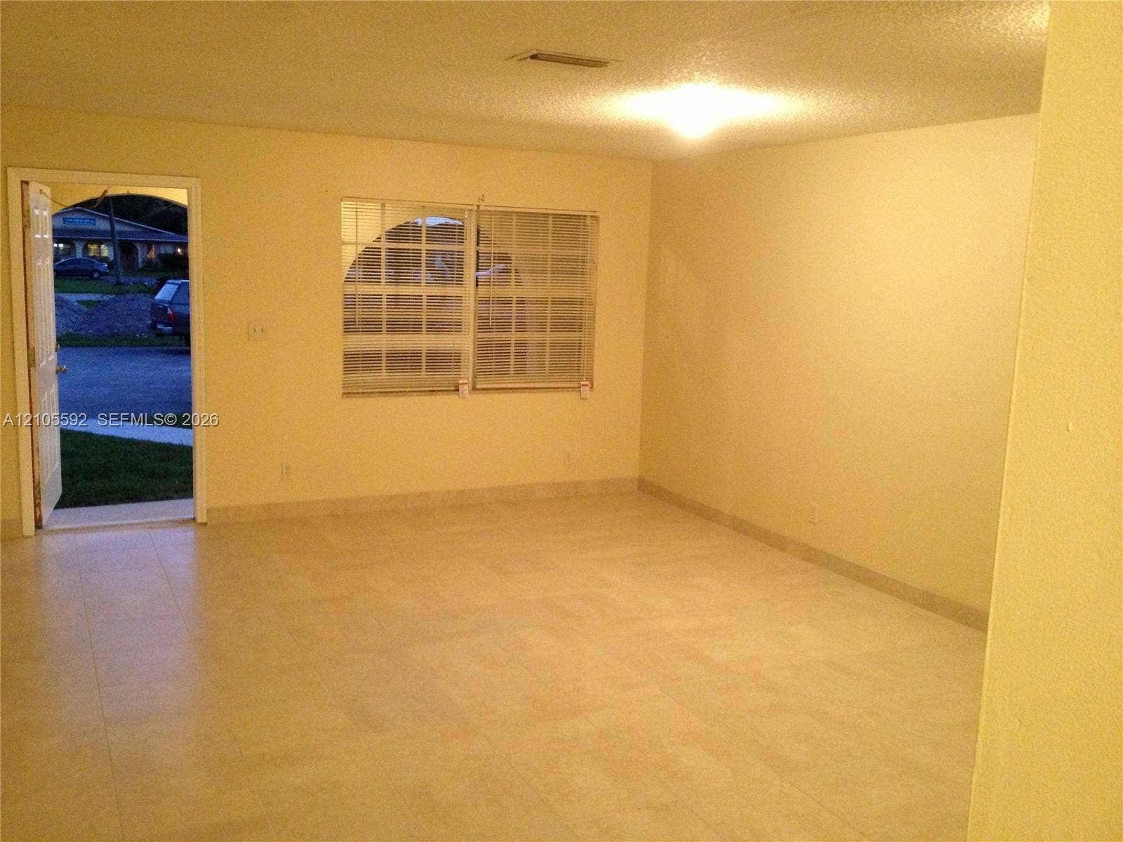 Tile flooring throughout