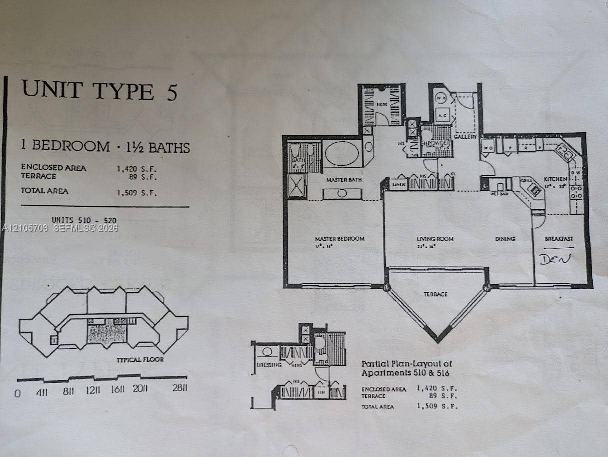 300 Three Islands Boulevard, #516, Hallandale Beach, FL 33009 Floor plan