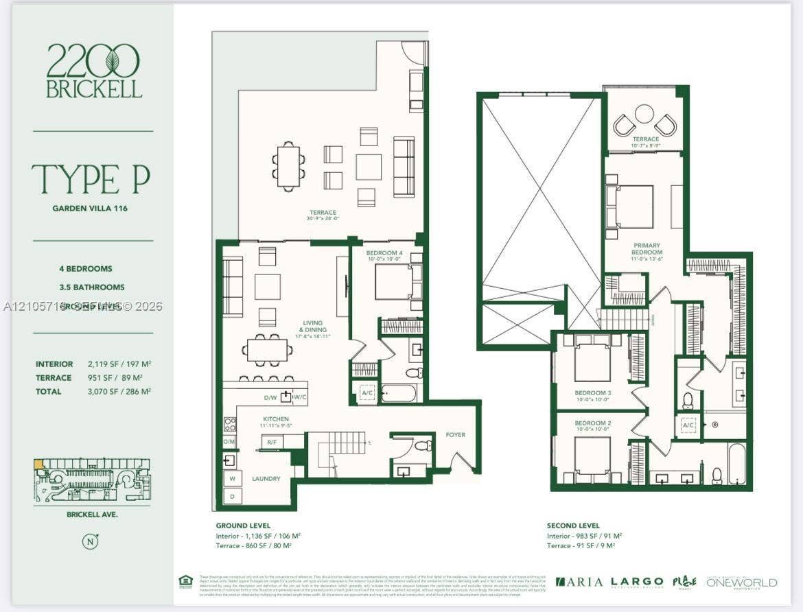 2200 Brickell Avenue, #GV16, Miami, FL 33129 Floor plan