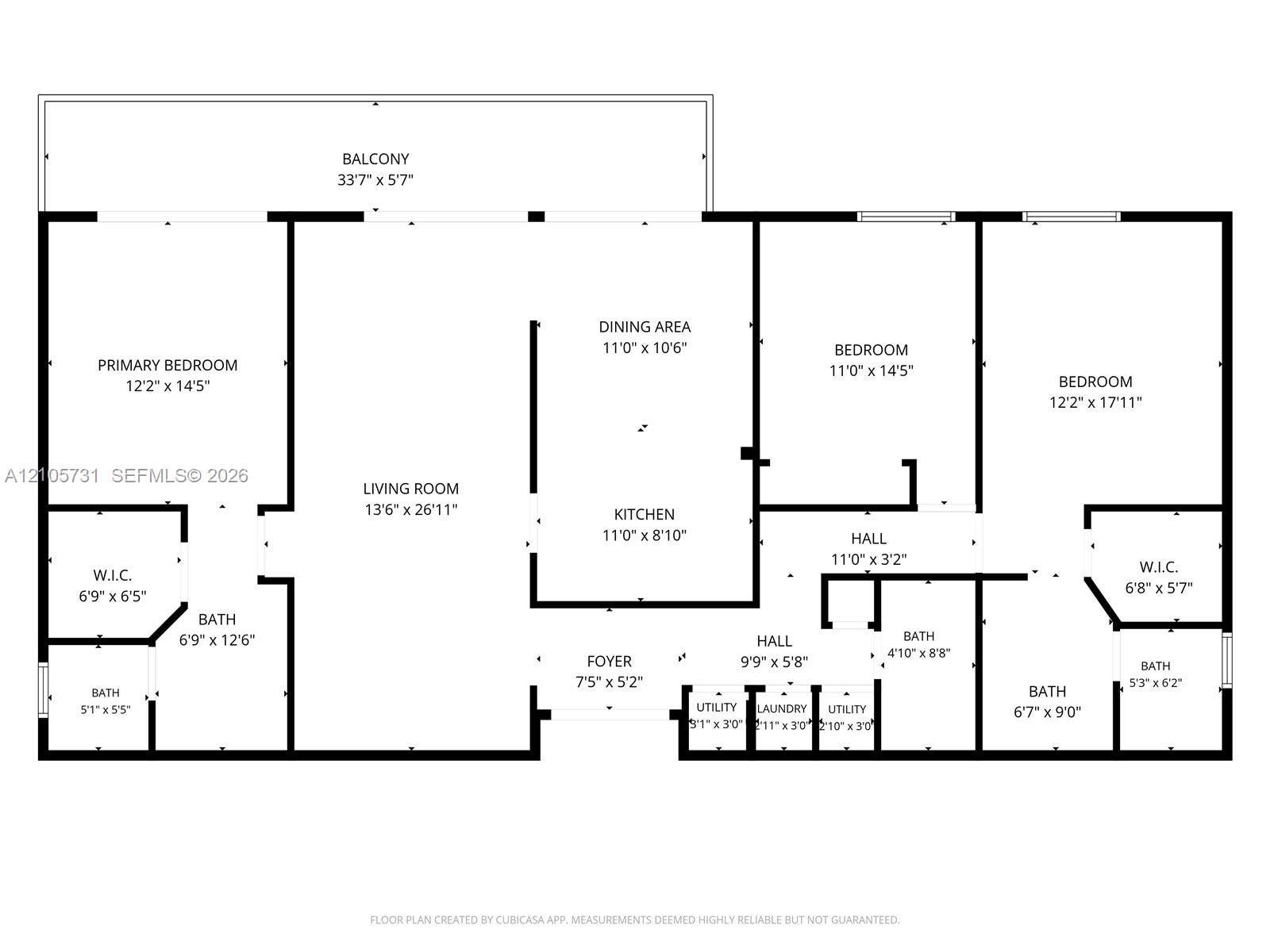 5700 SW 127th Avenue, #1404, Miami, FL 33183 Floor plan