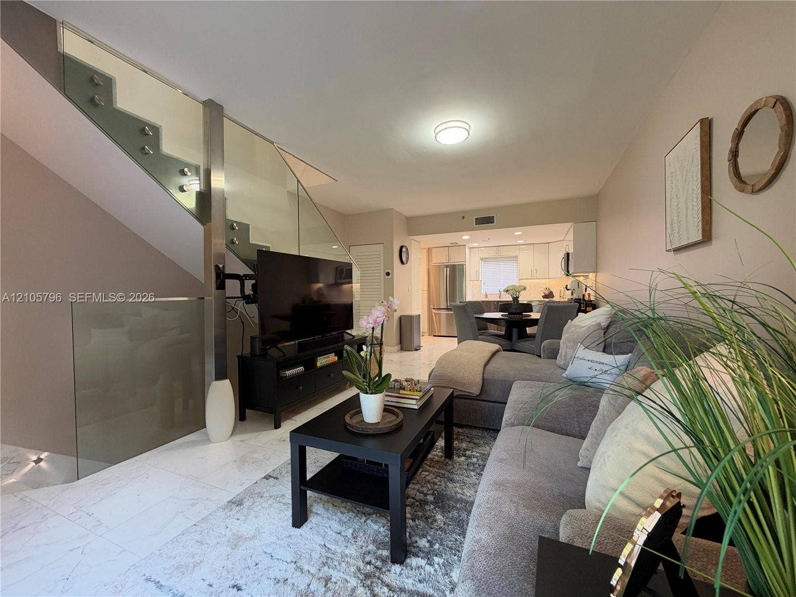 1611 SW 2nd Court, #A111, Miami, FL 33129 Open living /dining room