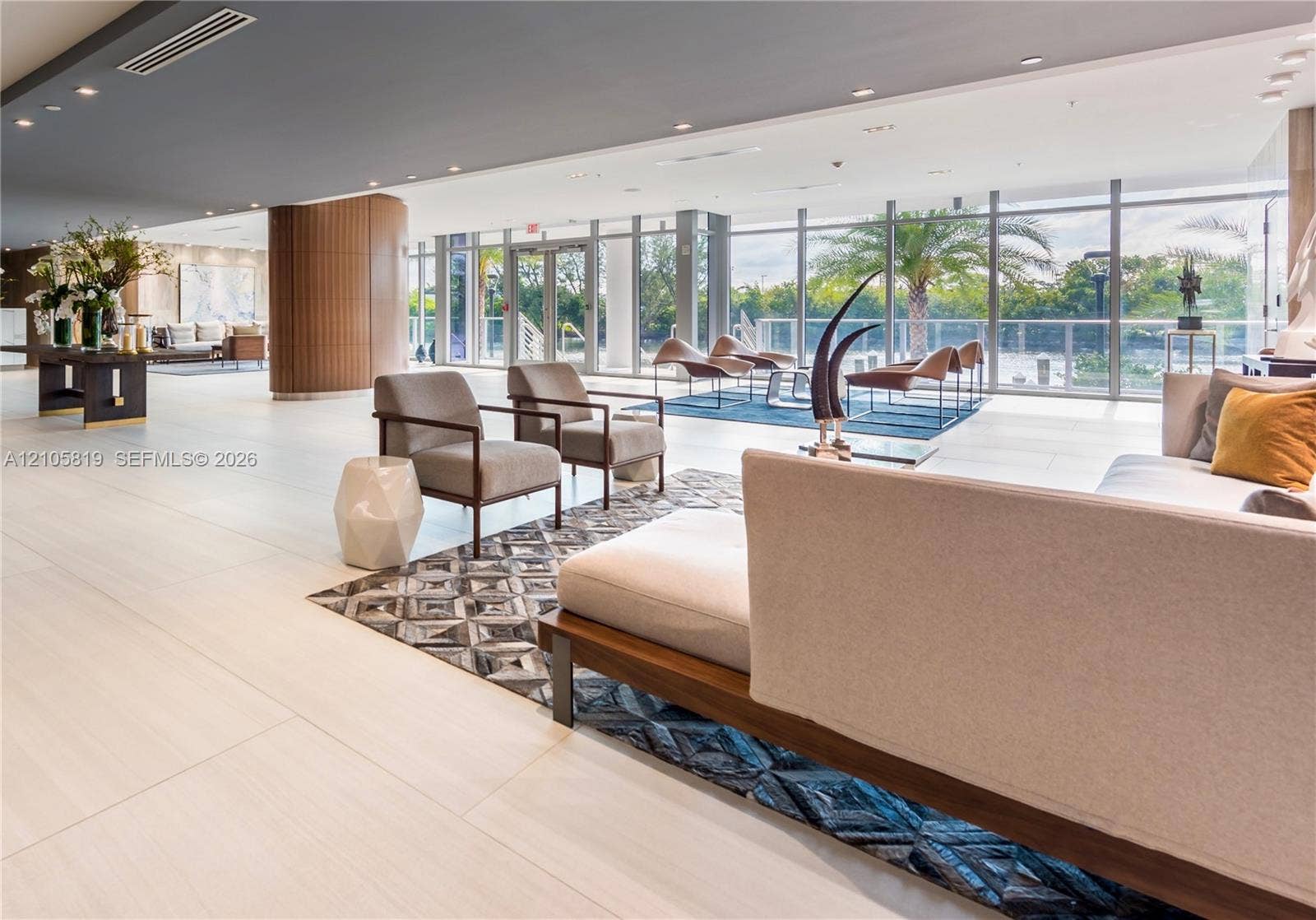 1180 N Federal Highway, #810, Fort Lauderdale, FL 33304 Waterfront Lobby.