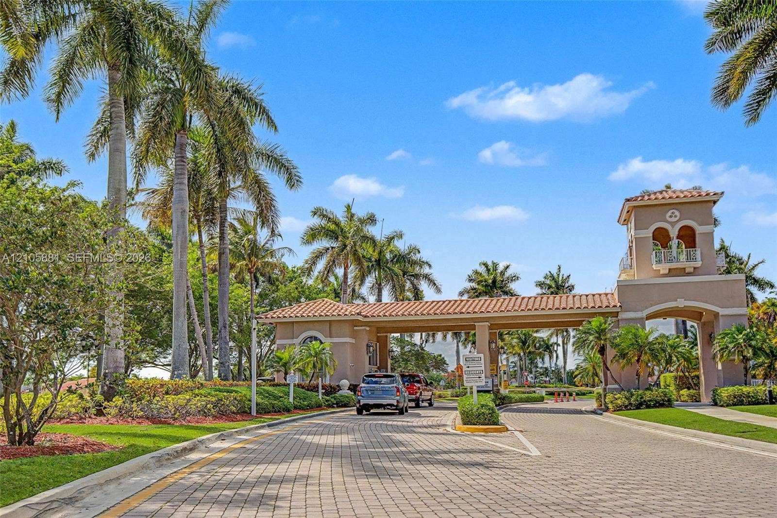 1588 SW 191st Avenue, Pembroke Pines, FL 33029 Gated entrance