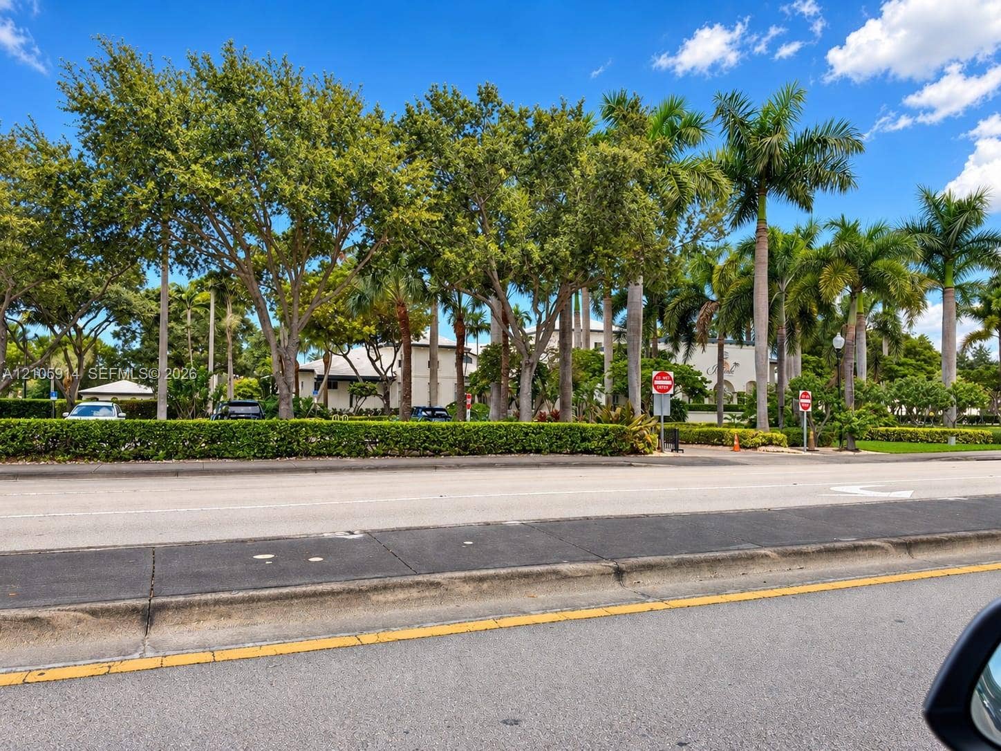 11102 NW 83rd Street, #216, Doral, FL 33178 Mature landscape featuring established shade trees and tall palm trees surrounding the property grounds