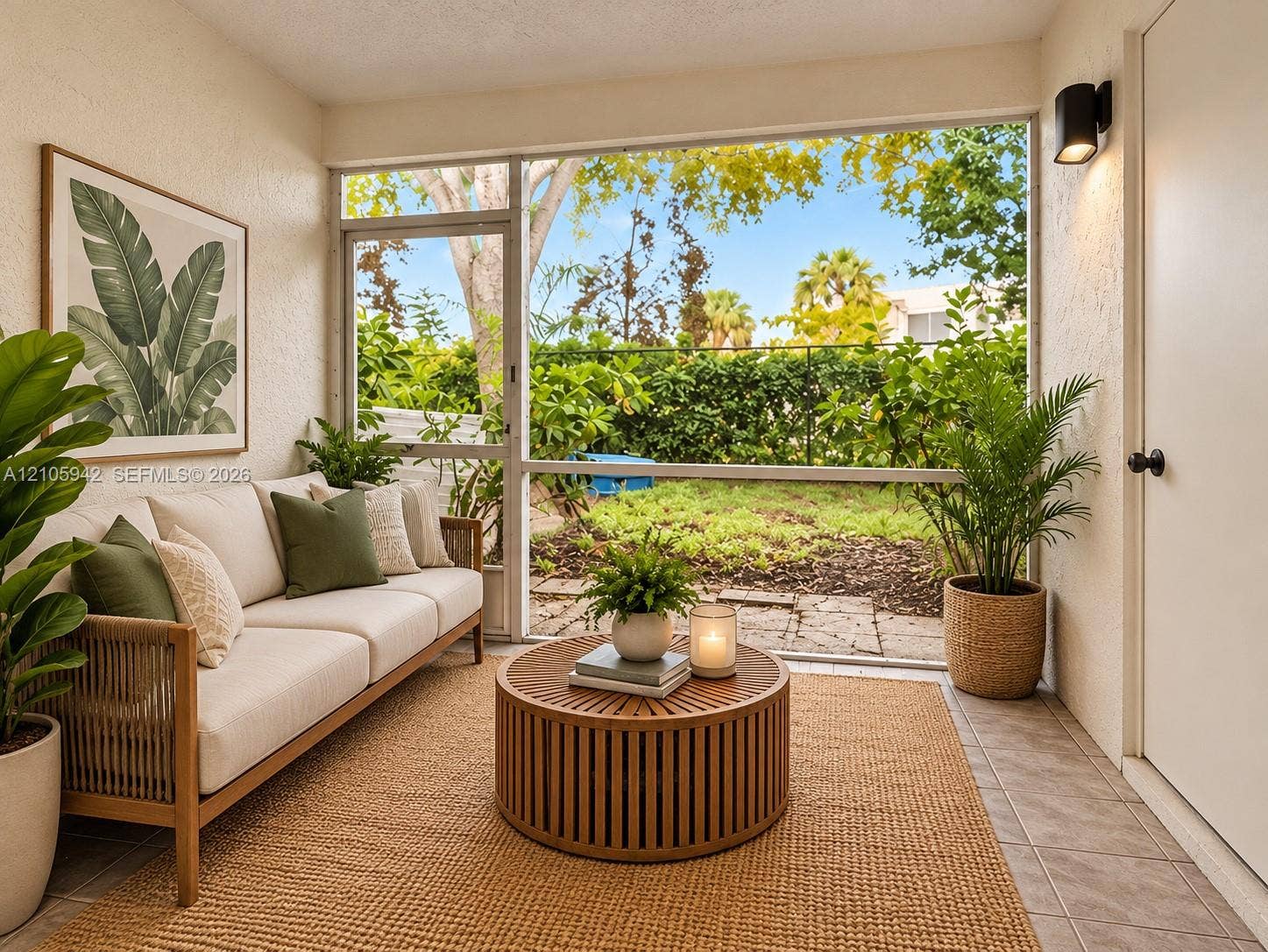 271 Duval Court, Weston, Weston, FL 33326 Staged-Screened-in porch featuring tiled flooring
