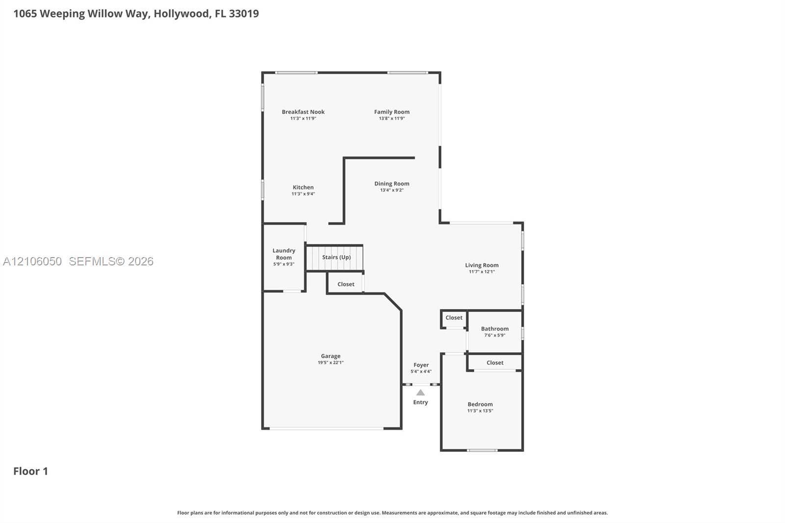 1065 Weeping Willow Way, #0, Hollywood, Hollywood, FL 33019 Floor plan