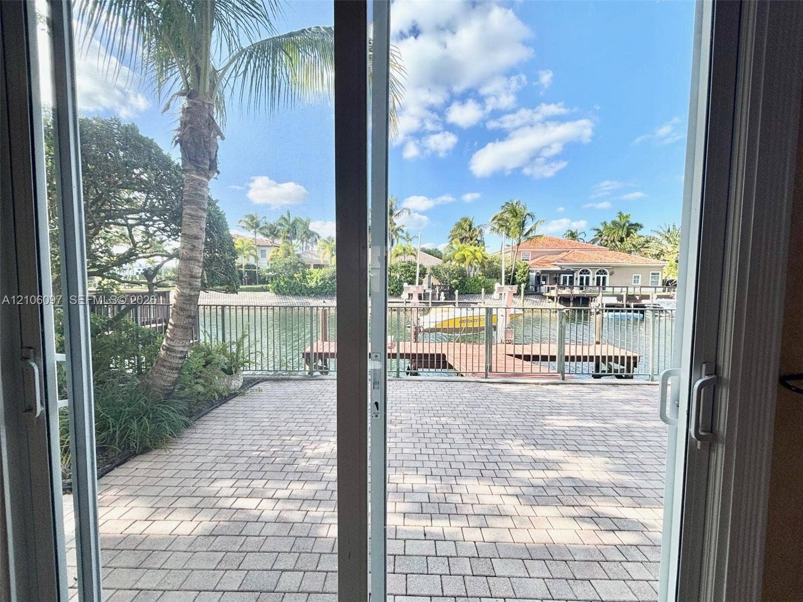 1141 Waterside Lane, Hollywood, FL 33019 Patio access from family room